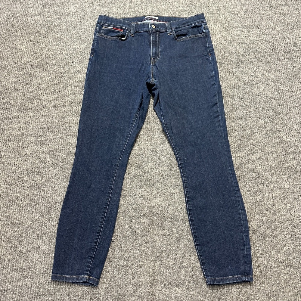 Tommy Hilfiger Denim Womens Jegging Size 14 Blue Mid Rise Stretch Legging